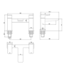 Zana Brushed Brass Basin Mixer Tap & Bath Filler Tap Pack