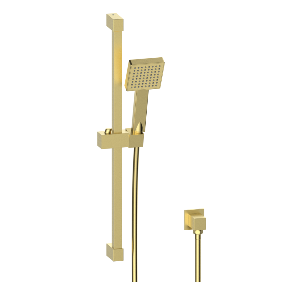 Brushed Brass 1 Outlet Thermostatic Mixer Shower Set With Hand Shower- Zana