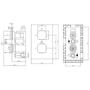 Brushed Brass 1 Outlet Thermostatic Mixer Shower Set With Hand Shower- Zana