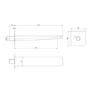 Chrome 2 Outlet Shower Bundle With Shower Head & Bath Spout - Zana
