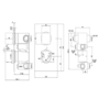 Matt Black 2 Outlet Thermostatic Mixer Shower Set With Wall Mounted 250mm Shower Head and Bath Filler Spout - Zana