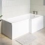 L Shaped Shower Bath Right Hand 1700 x 850mm - Lomax