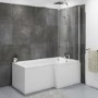 L Shaped Shower Bath Right Hand 1700 x 850mm - Lomax