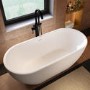 Matt White Freestanding Double Ended Bath 1645 x 745mm - Lisbon