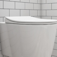 White Round Soft Close Toilet Seat - Alcor