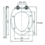 White Round Soft Close Toilet Seat - Alcor