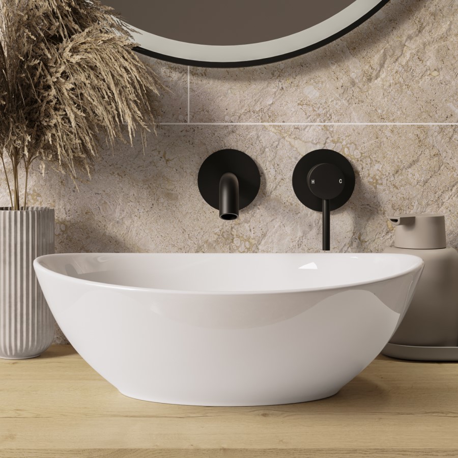 Oval Countertop Basin 410mm - Shell