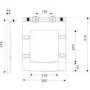 White Square Soft Close Toilet Seat with Quick Release - Ashford