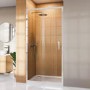 1000mm Chrome Sliding Door Shower Enclosure 8mm Glass - Pavo