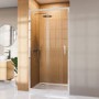 1200mm Chrome Sliding Door Shower Enclosure 8mm Glass - Pavo