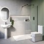 1000mm Black Shower Screen for Wet Room & Walk In Shower – Corvus