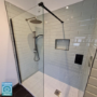 1000mm Black Shower Screen for Wet Room & Walk In Shower – Corvus