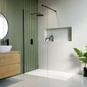BeBa_26089 1200mm Black Shower Screen for Wet Room & Walk In Shower – Corvus