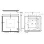 Rectangular Heated Bathroom Mirror with Lights Shaver Socket & Bluetooth Speaker 1200 x 800mm - Divine