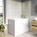 Small Deep Walk In Bath Right Hand with Front Panel & Integrated Seat 1210 x 660mm - Princeton