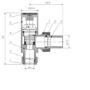 Anthracite Square Angled Radiator Valves