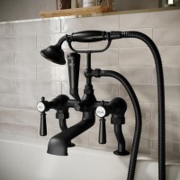 Black Bath Shower Mixer Tap - Helston