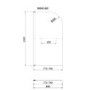 Freestanding Single Ended Left Hand Corner Shower Bath with Chrome Bath Screen with Towel Rail 1500 x 740mm - Kona
