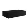 800mm Black Wall Hung Countertop Vanity Unit - Lugo