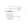 250mm Shower Head and Wall Arm Brushed Brass