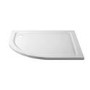 900x760mm Left Hand Offset Quadrant 45mm White Stone Resin Shower Tray – Pearl