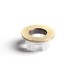 Brushed Brass Round Basin Overflow Cover - Arissa