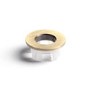 Brushed Brass Round Basin Overflow Cover - Arissa