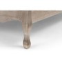 Oatmeal Fabric and Oak Wooden Super King Bed Frame - Camille