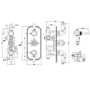 Brushed Brass 2 Outlet Wall Mounted Thermostatic Mixer Shower Set with Hand Shower - Cambridge