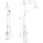 Chrome Traditional Thermostatic Bath Mixer Shower Set with Bath Filler Spout - Slide Rail Kit & Hand Shower - Camden
