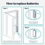 Single Door Chrome Bathroom Mirror Cabinet with Battery Operated Lights 500 x 700mm - Capricorn