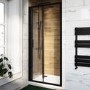 900mm Black Bi-Fold Door Shower Enclosure 6mm Glass - Carina