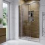 1200mm Chrome Sliding Door Shower Enclosure 6mm Glass - Carina