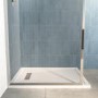 1000x800mm Rectangular 25mm Slimline White Stone Resin Shower Tray – Cascade