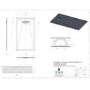 1400x800mm Rectangular 25mm Slimline White Stone Resin Shower Tray – Cascade