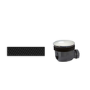 Matt Black 90mm Linear Waste Pack with Grill - Cascade