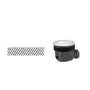 Matt White 90mm Linear Waste Pack with Grill - Cascade