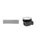 Stainless Polished Chrome Grill LInear 90mm Waste Pack - Cascade