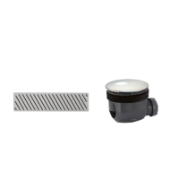 Steel Grill 90mm Linear Waste Pack with Grill - Cascade