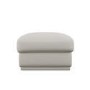 Cream Chenille Ottoman Storage Footstool - Caleb