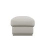 Cream Chenille Ottoman Storage Footstool - Caleb