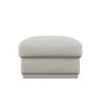 Cream Chenille Ottoman Storage Footstool - Caleb