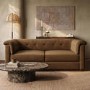 Brown Chenille 3 Seater Sofa - Caleb 