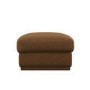 Brown Chenille Ottoman Storage Footstool - Caleb 