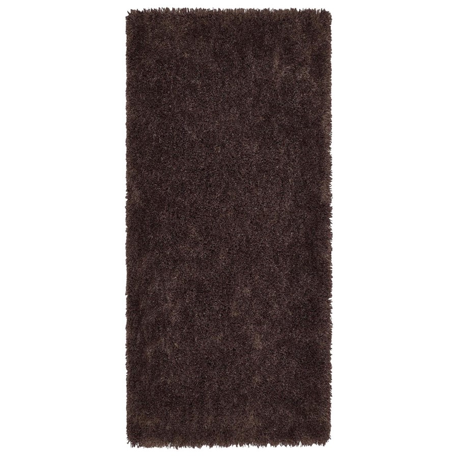 Shaggy Brown Runner Rug - 200 x 67 cm - Chicago - Origins