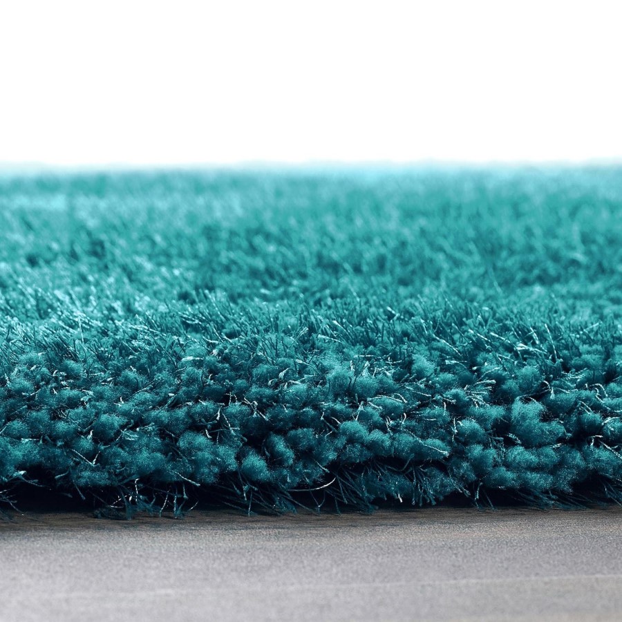 Shaggy Teal Runner Rug - 200 x 67 cm - Chicago - Origins