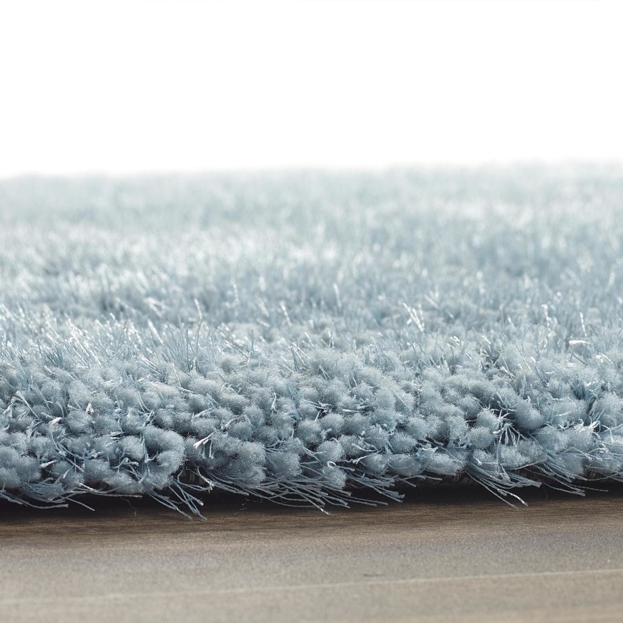 Shaggy Duck Egg Blue Runner Rug - 200 x 67 cm - Chicago - Origins