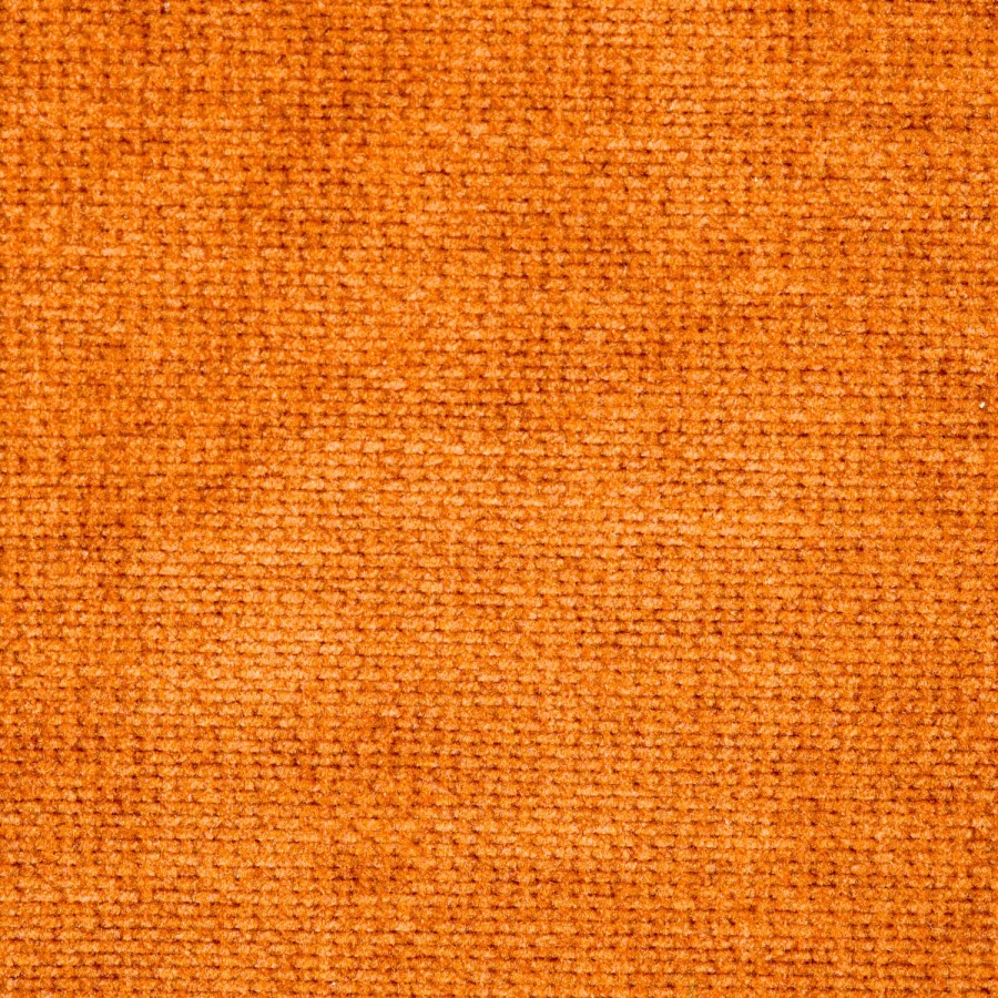 Oak and Burnt Orange Upholstered Kitchen Stool with Back - Colbie