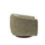 Sage Green Chenille Round Swivel Tub Chair - Celine