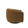 Caramel Brown Chenille Round Swivel Tub Chair - Celine